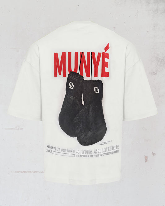 MUNYÉ Boxing Tee White