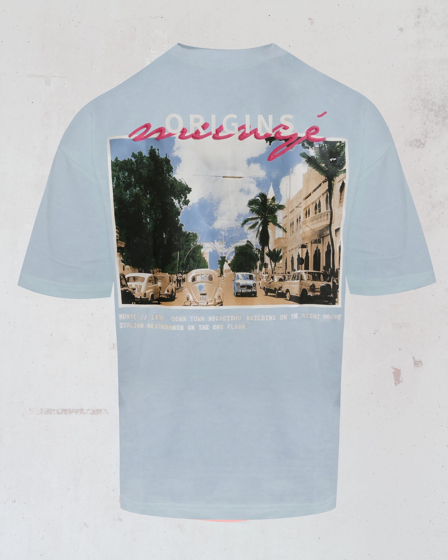 MUNYÉ Mogadishu Capital Tee - Blue