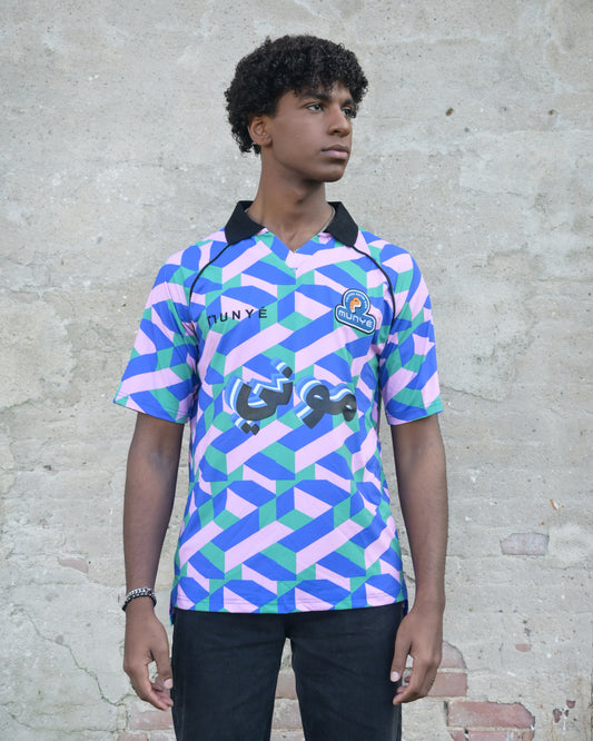 MUNYÉ Football Jersey Vibrant Wave - Pink