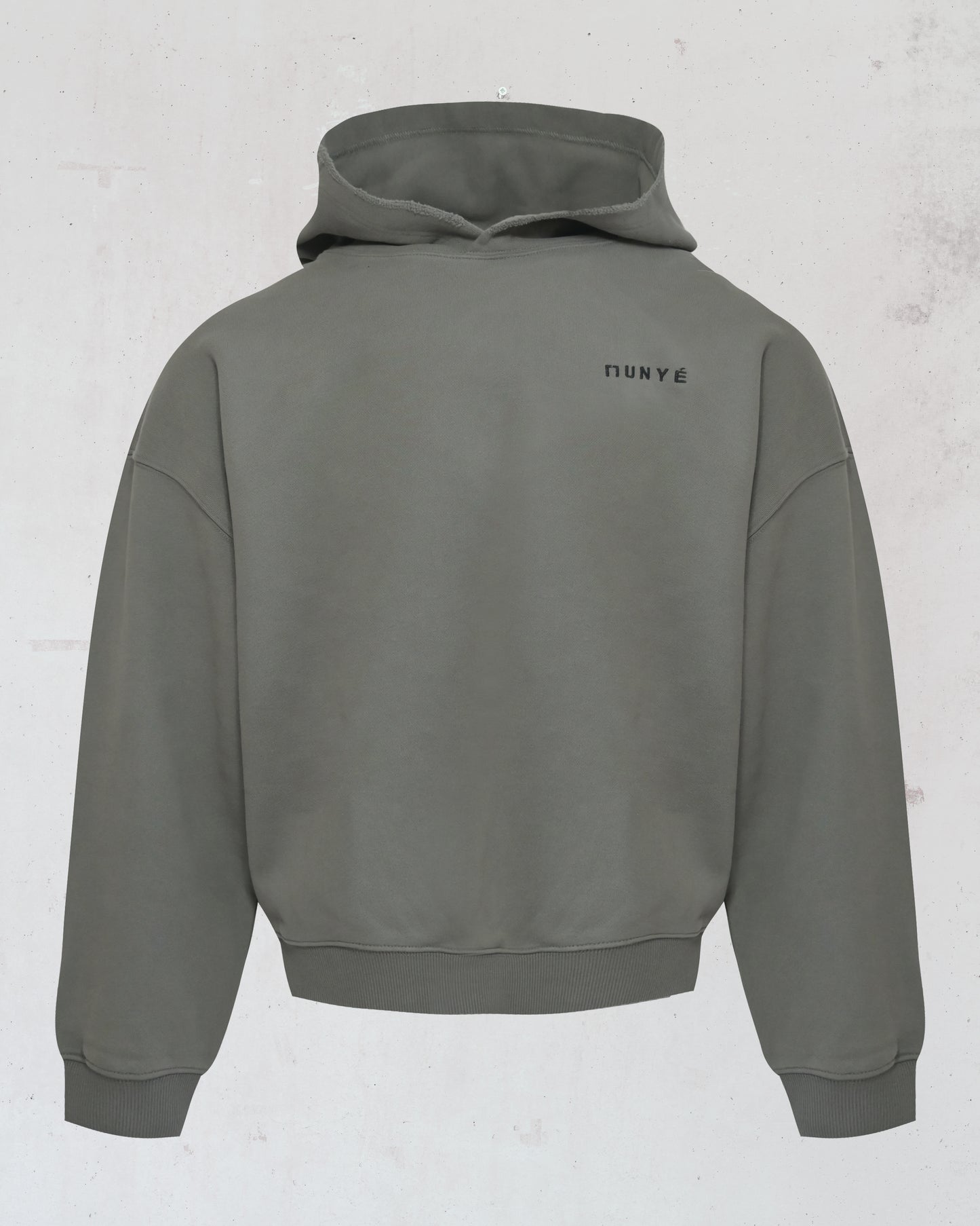 MUNYÉ Vein Disrupted Hoodie Dark Grey
