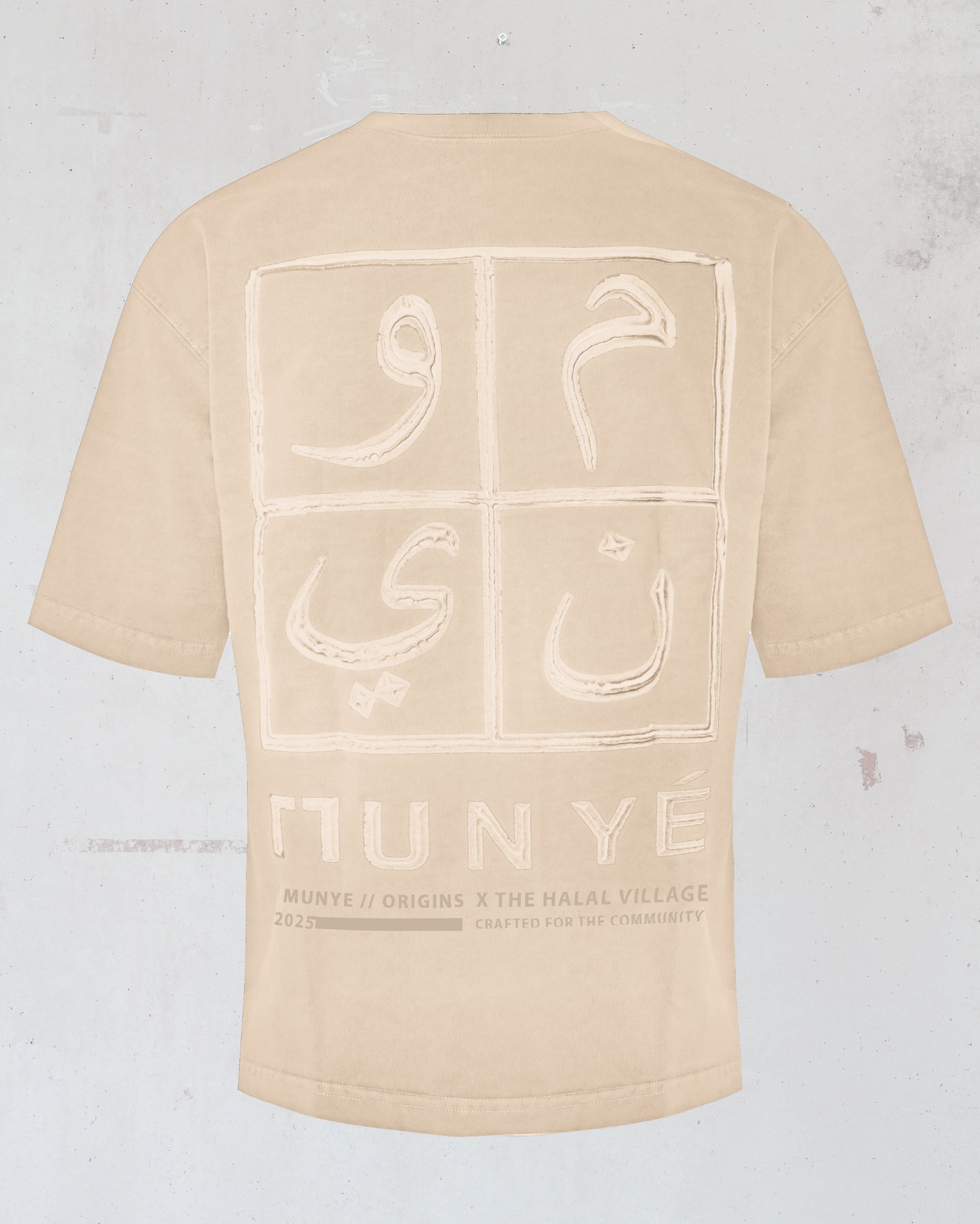 MUNYÉ x Halal Village Tee Beige