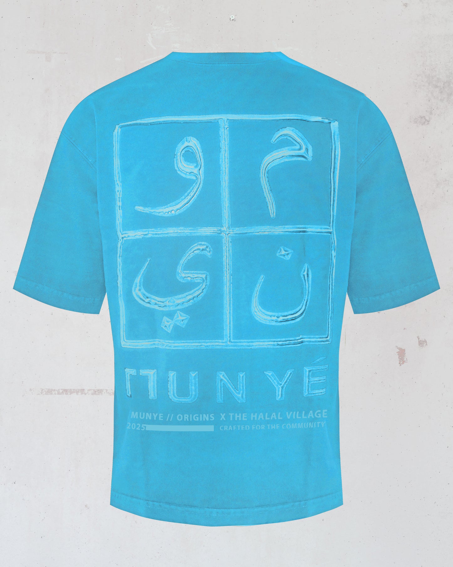 MUNYÉ x Halal Village Tee Blue