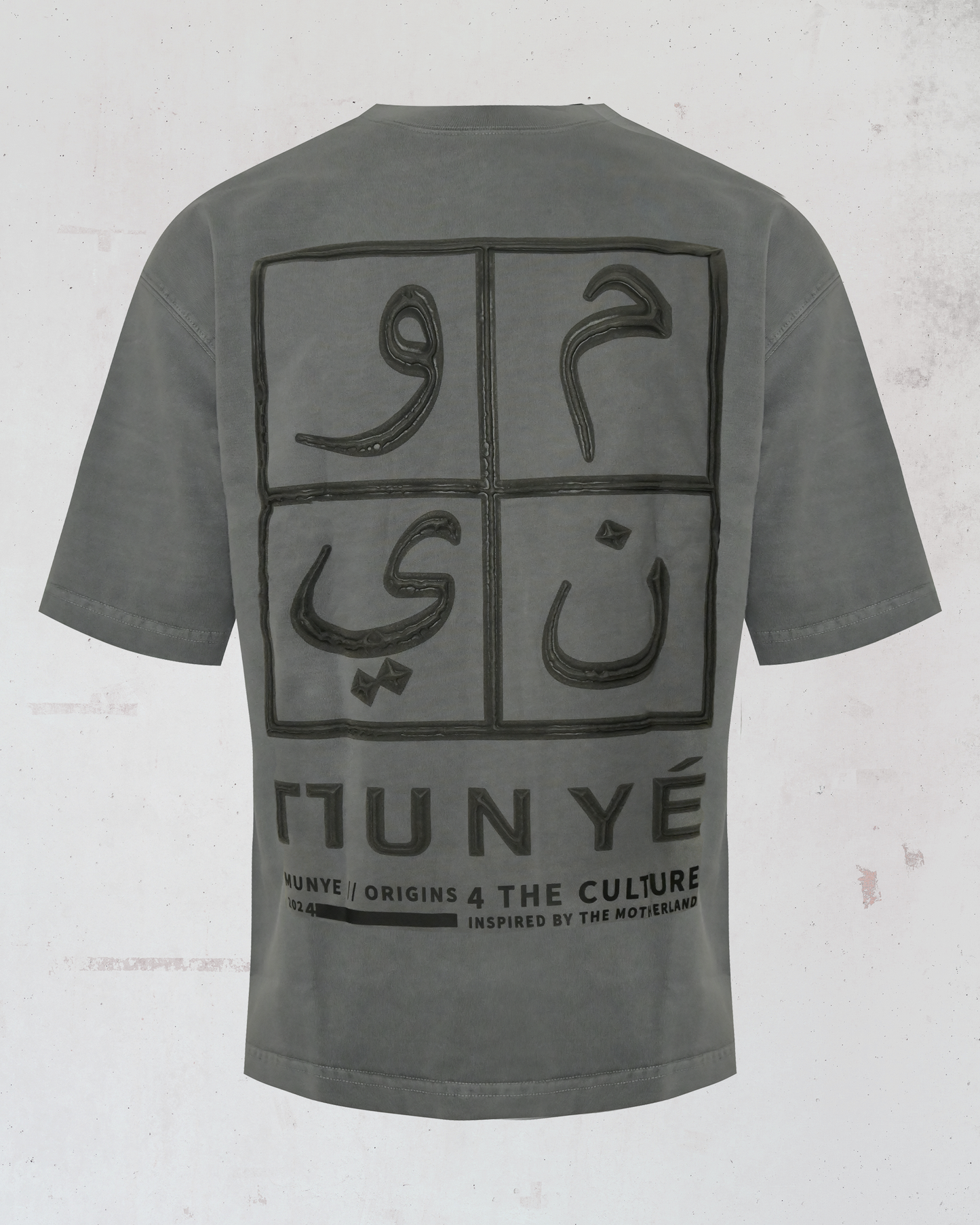 MUNYÉ Urban Vein Tee - Grey Washed
