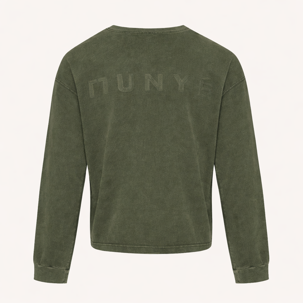 MUNYÉ Core Long Sleeve | Washed Green