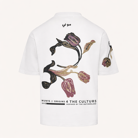 MUNYÉ Tulip Flower Tee | White
