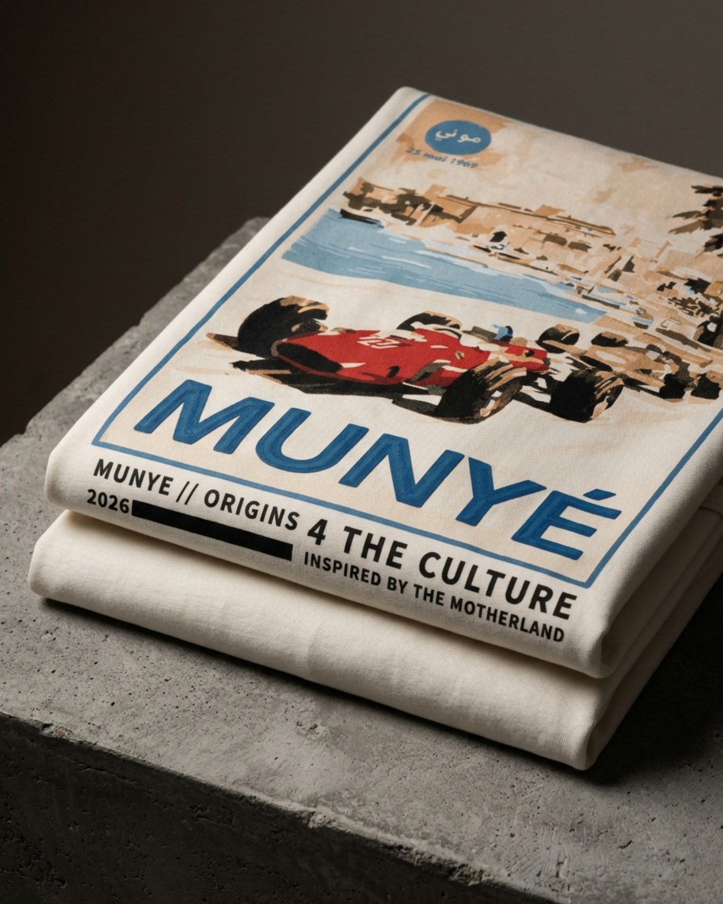 PRE ORDER | MUNYÉ Monaco Coast Tee Off White