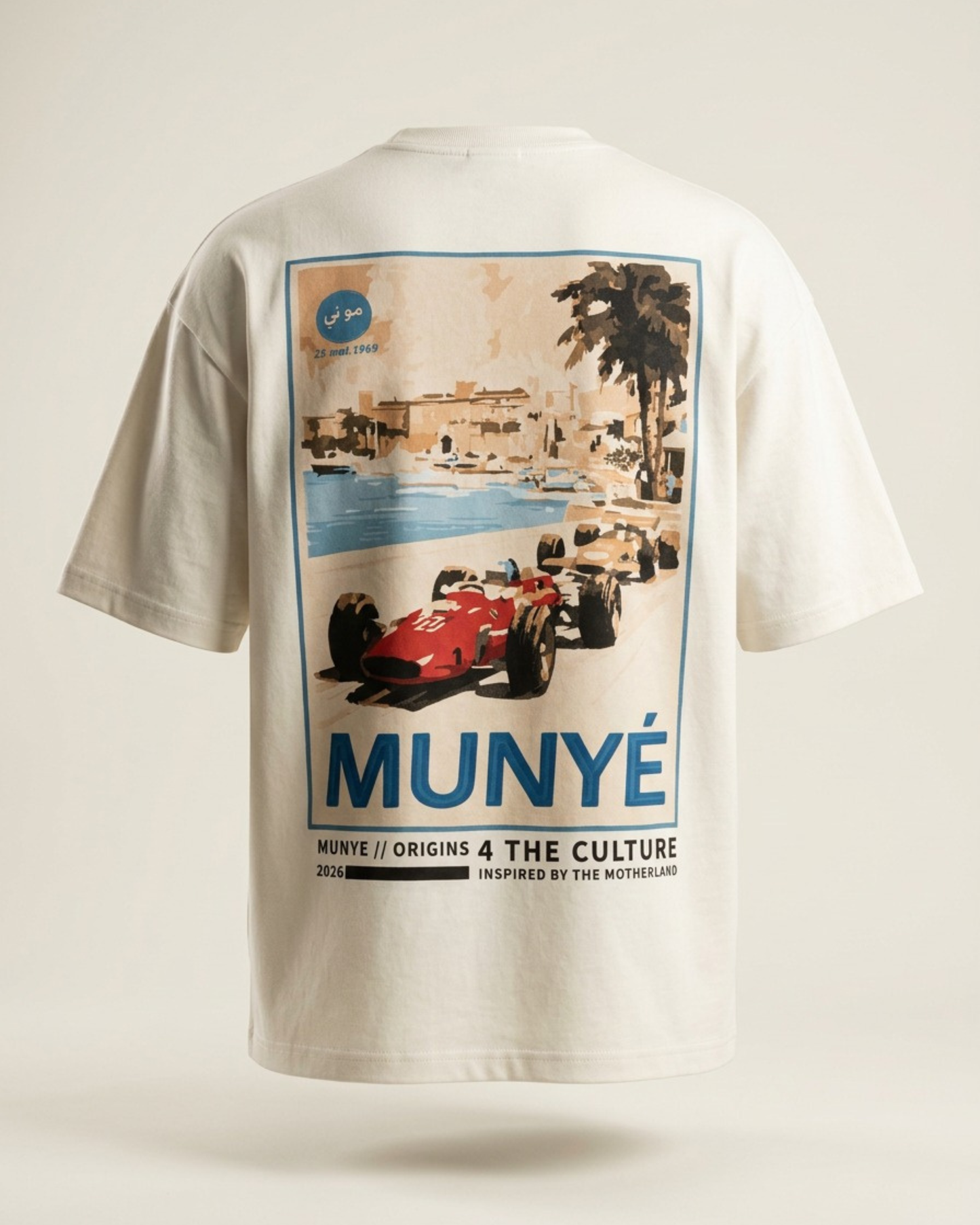 PRE ORDER | MUNYÉ Monaco Coast Tee Off White