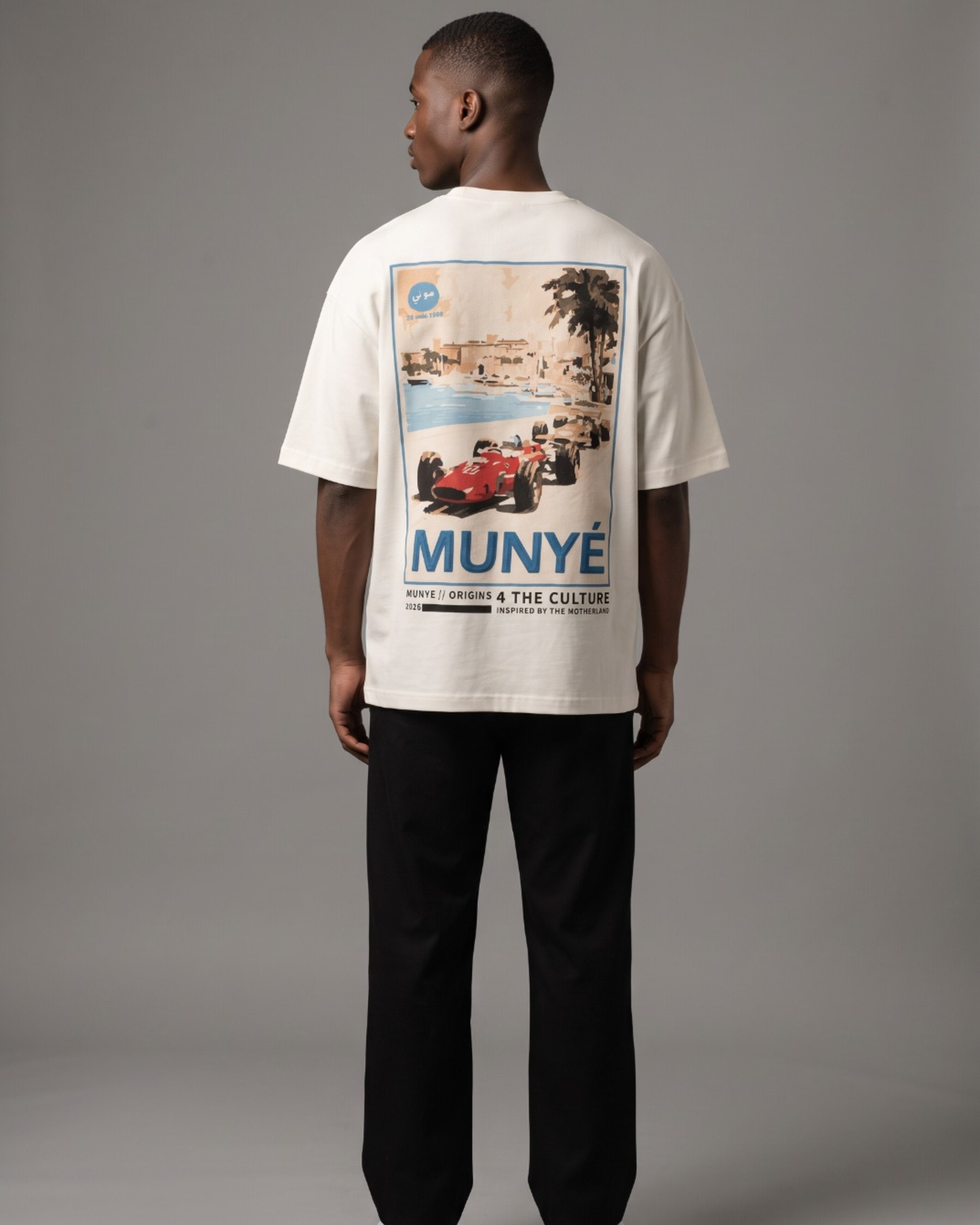 PRE ORDER | MUNYÉ Monaco Coast Tee Off White