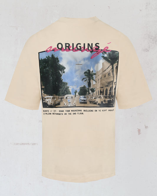 MUNYÉ Mogadishu Capital Tee - Beige