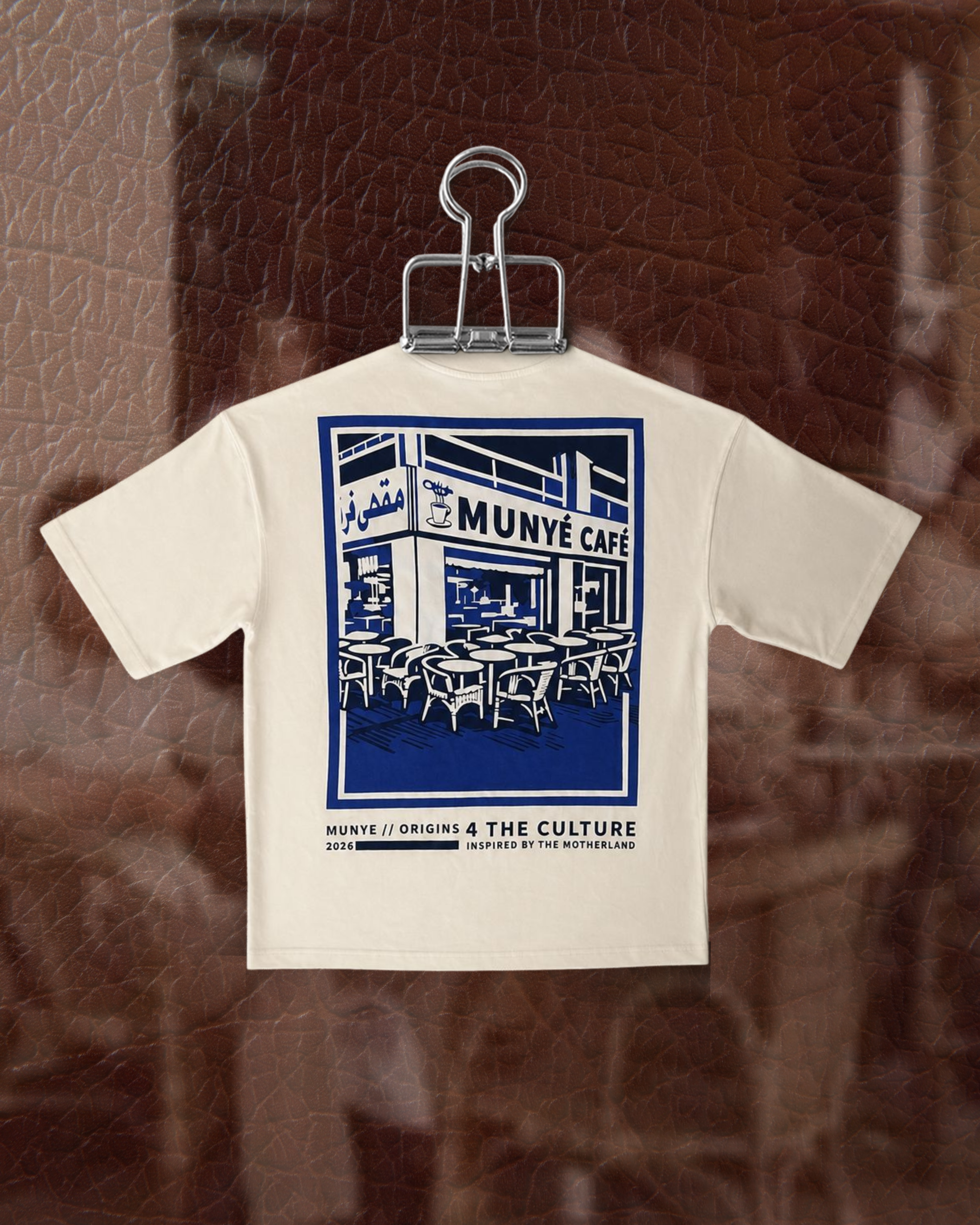 MUNYÉ Cafe Tee | Off White – munye.com