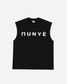 COMING SOON | MUNYÉ Sleeveless Oversized Tee | Black