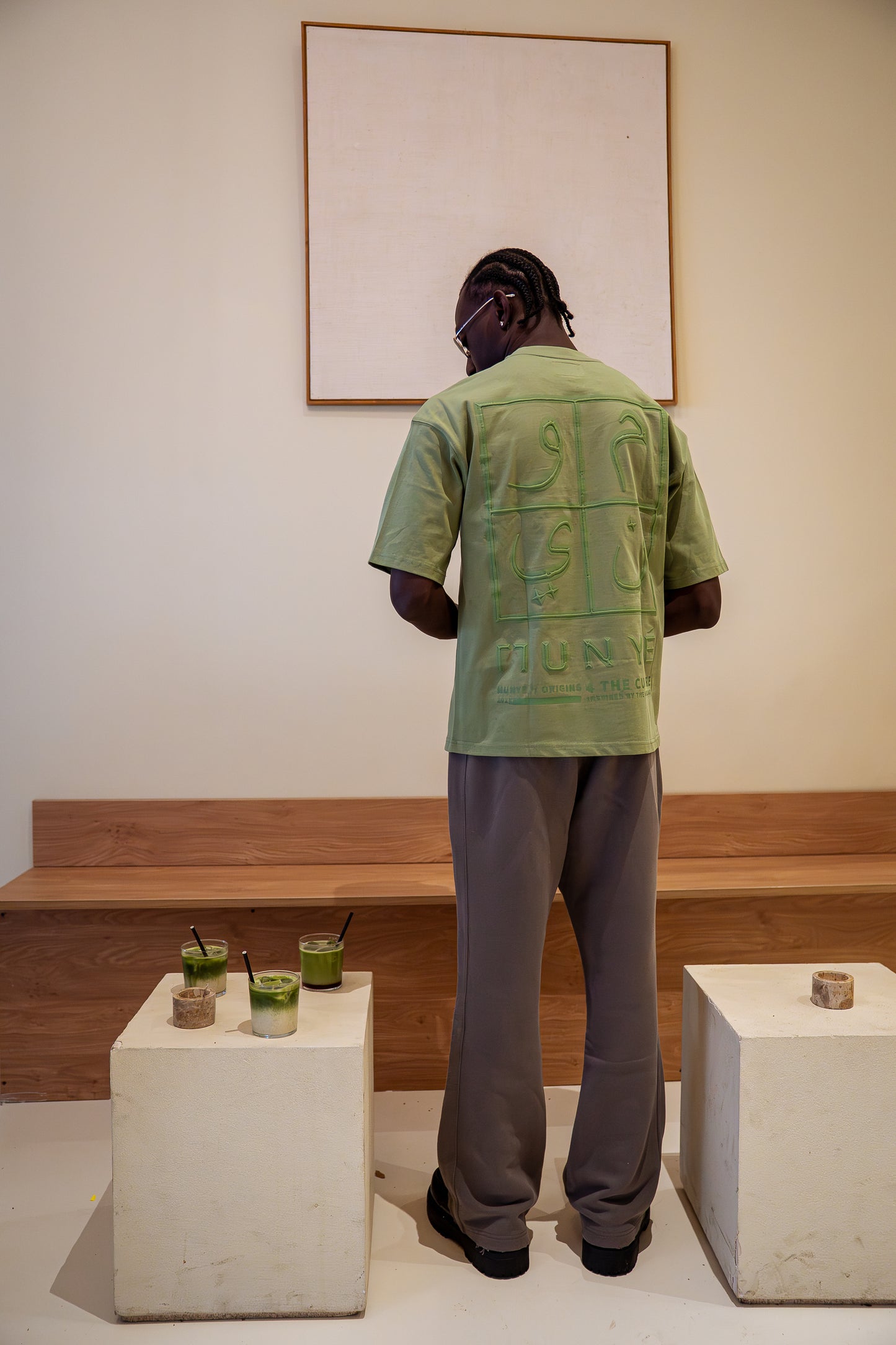 MUNYÉ Urban Vein Tee - Matcha Green