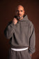 MUNYÉ Vein Disrupted Hoodie Dark Grey