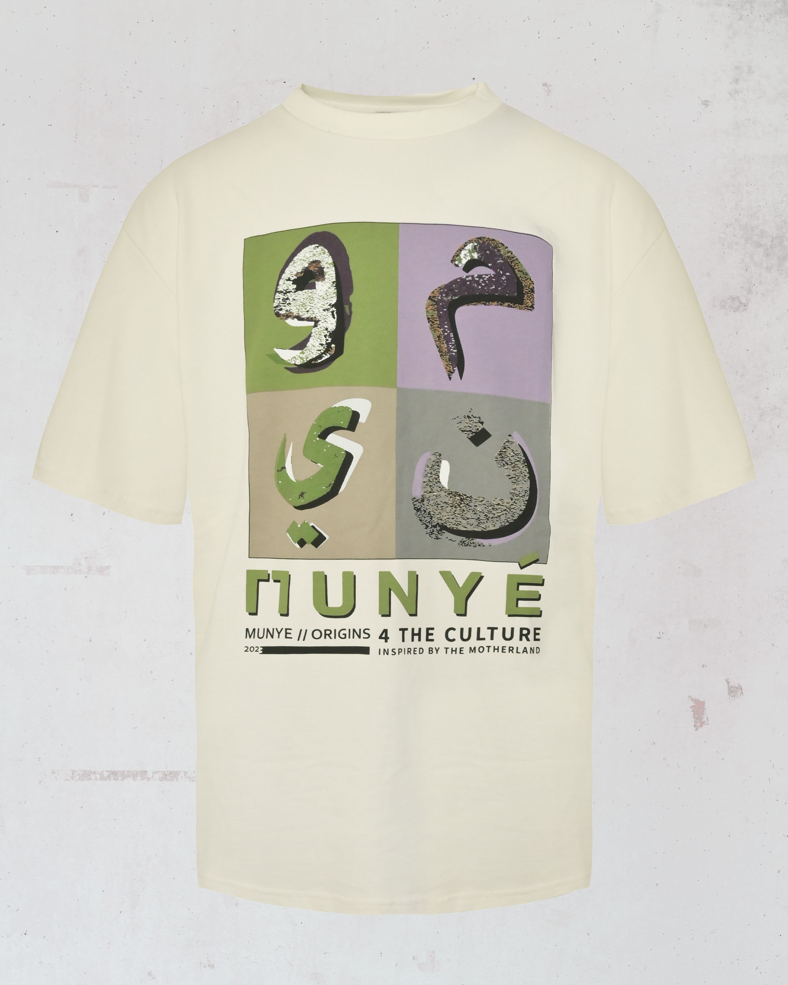 MUNYÉ Motherland Tee - Off White – munye.com
