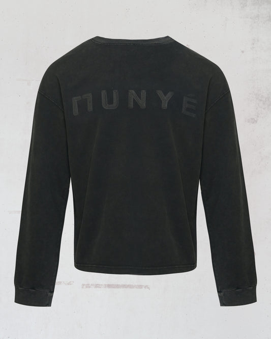 MUNYÉ Core Long Sleeve - Washed Black | COMING SOON