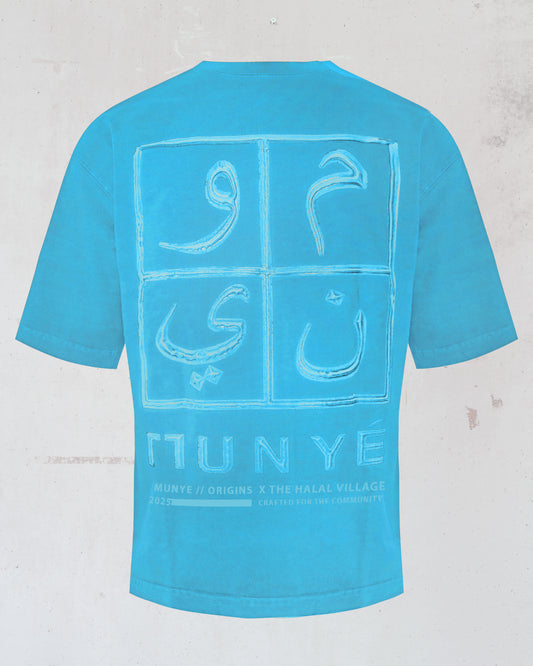 MUNYÉ x Halal Village Tee Blue