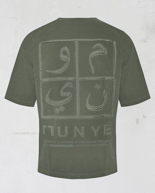 MUNYÉ x Halal Village Tee Olive