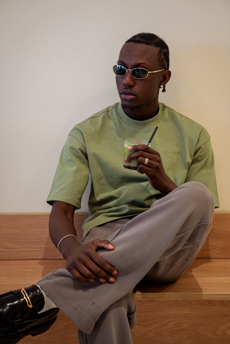 MUNYÉ Urban Vein Tee - Matcha Green