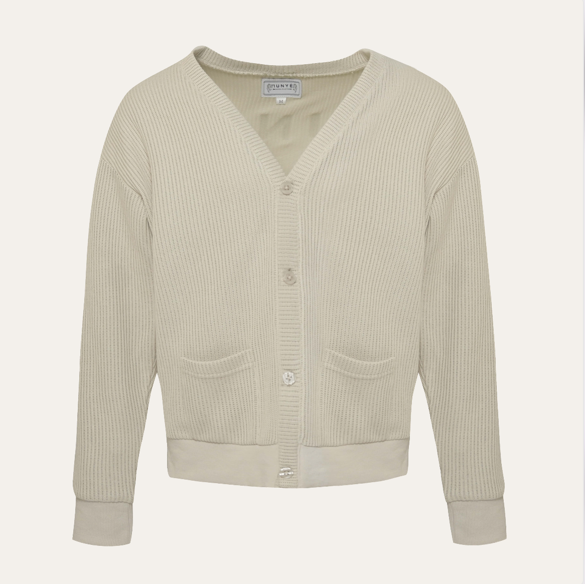 MUNYÉ Core Knit Cardigan - Beige