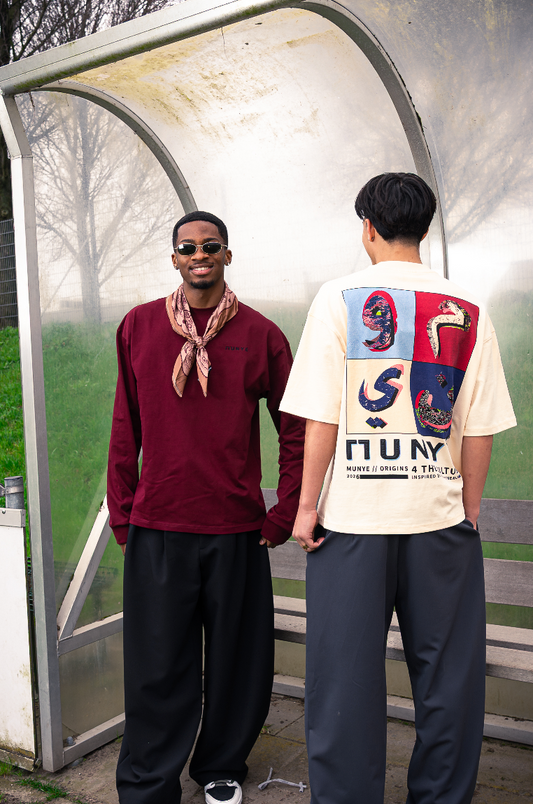 MUNYE Motherland Warhal Tee Off White