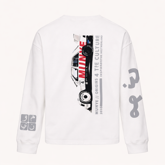 MUNYÉ Racing Long Sleeve | White